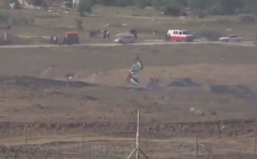 Видео: флаг ПА со свастикой развивается у границы с Газой