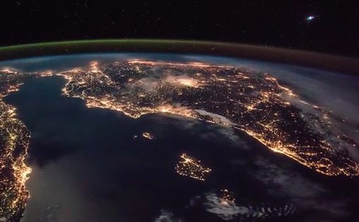Астронавты МКС сняли восход Венеры над Землей