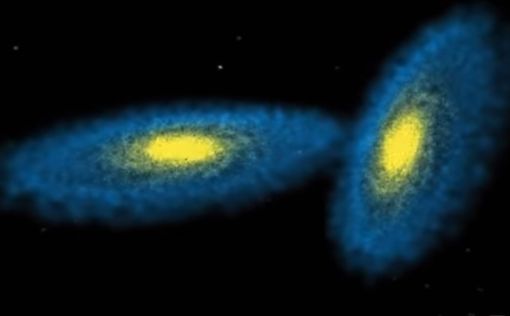 Ученые сняли столкновение двух галактик