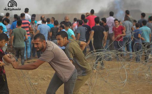 Палестинцы прорвали границу в районе Джабалии