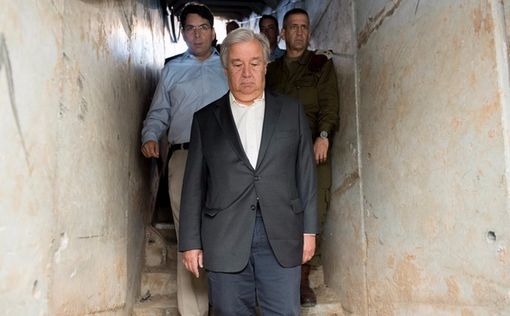 Генсека ООН провели по террористическому тоннелю ХАМАСа