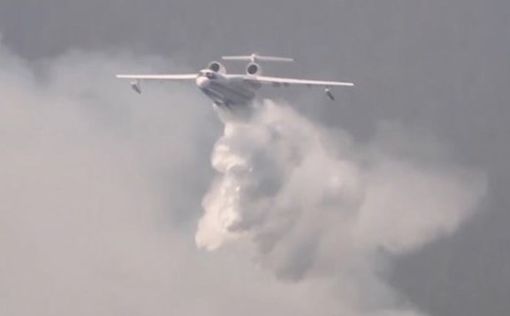 Российские самолеты-амфибии тушат огонь возле Иерусалима