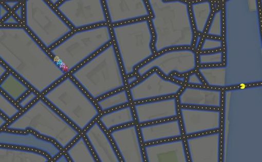 В Google Maps теперь можно сыграть в Pac-Man