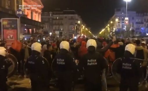 Футбольные фанаты устроили погромы в Брюсселе