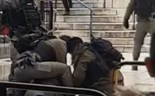Видео: вооруженная ножом женщина арестована в Иерусалиме
