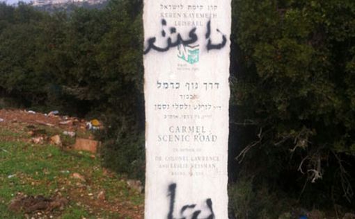 Север Израиля: монументы друзов измалевали надписями ISIS