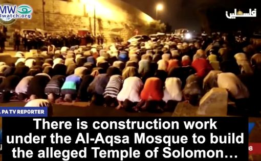ПА: Израиль строит Храм под мечетью Аль-Акса