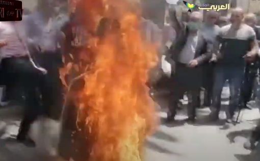 Видео: палестинцы сожгли "Помпео"