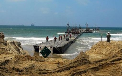 Пентагон продемонстрировал плавучий порт, который будет построен в Газе