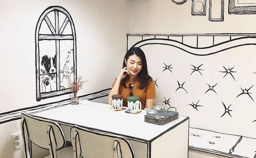 В Сеуле открыли кафе стилизованное под комиксы