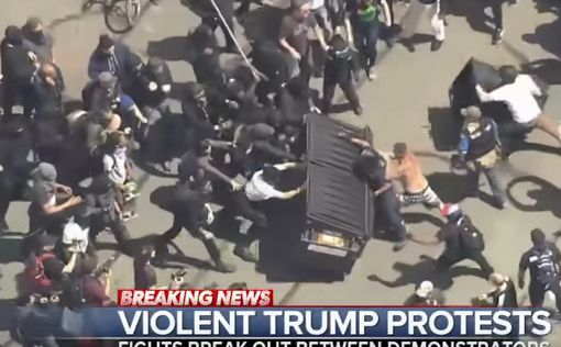 CNN: на акции против Трампа произошли столкновения