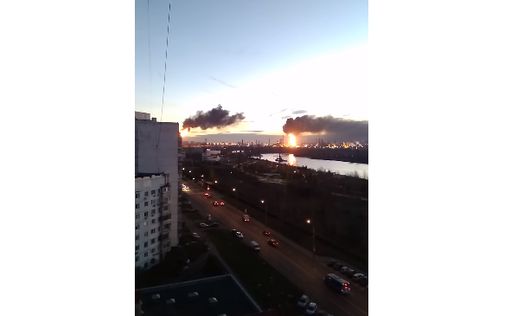 В Москве пылает нефтеперерабатывающий завод