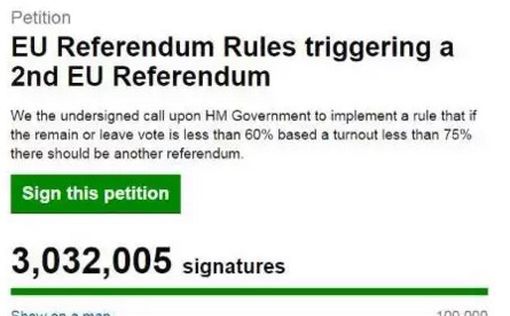 Громкая афера с петицией о втором референдуме в Британии