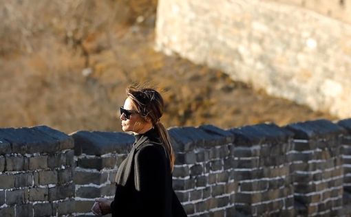 Меланье Трамп устроили фотосессию на Великой китайской стене