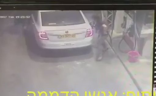 Ариэль: палестинцы угнали машину с заправки