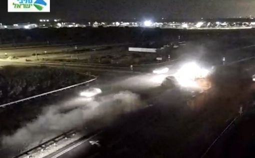 Видео: автомобиль вылетел на встречную полосу на шоссе №4