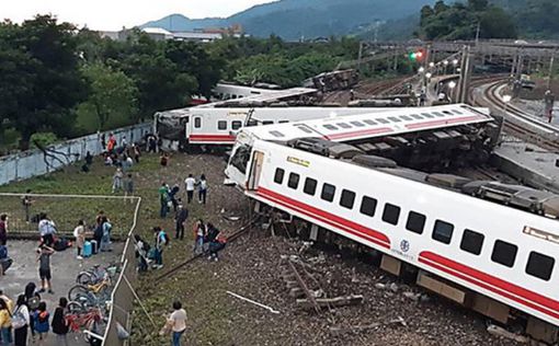 Железнодорожная катастрофа на Тайване: 22 погибших