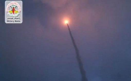 Запуск ракеты в направлении Хадеры