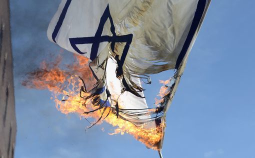 Мужчина сжег израильский флаг у кошерного магазина в Париже