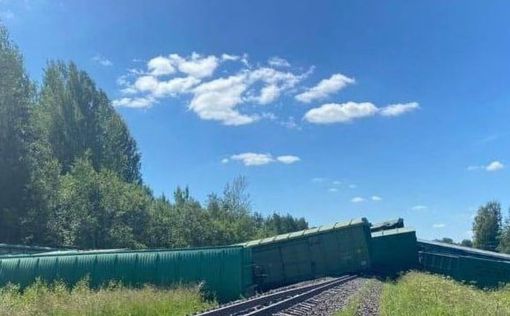 В Псковской области с рельс сошёл грузовой поезд с боеприпасами