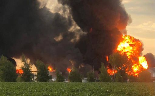 В Днепропетровской области взорвался резервуар с топливом