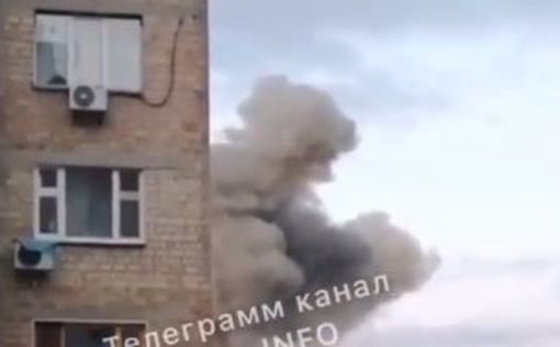 Взрыв в Киеве попал на видео