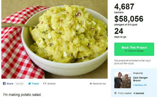 Американец собрал 58 000 долларов на салат