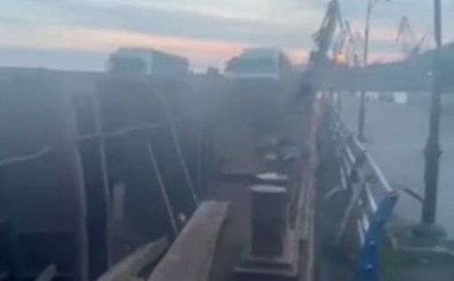 Видео: в Херсоне взрыв возле переправы через Днепр