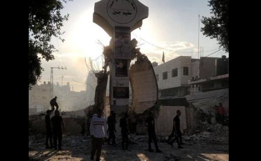 ЦАХАЛ снес арку и монументы террористам на въезде в лагерь беженцев Дженин