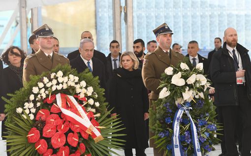 Нетаниягу возложил венки к памятнику Героям гетто в Варшаве