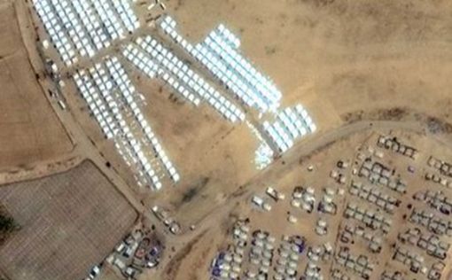 Спутниковые снимки гигантского палаточного города который строит  ЦАХАЛ в Газе