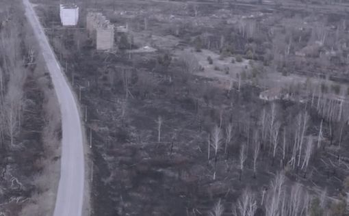 Последствия пожаров в Чернобыльской зоне сняли с воздуха