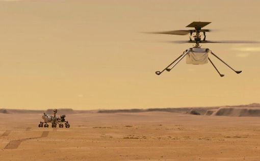 Вертолет NASA поднялся на рекордную высоту над поверхностью Марса