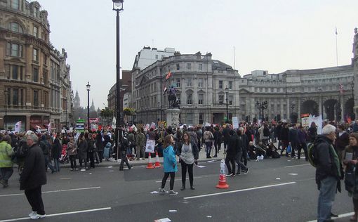 В Лондоне прошел марш в знак протеста против Brexit