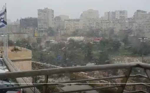 В Иерусалиме пошел первый снег: пик бури еще впереди
