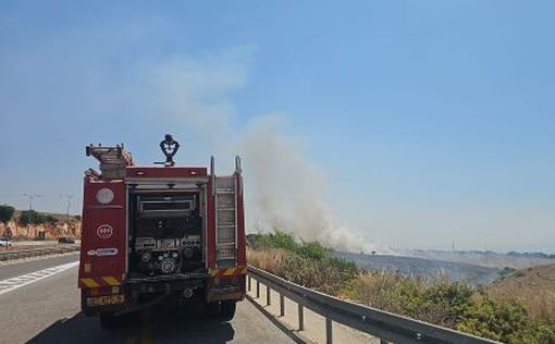 На севере Израиля мощный пожар