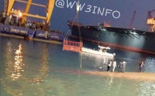 Повторное затопление иранского эсминца в порту Бандар-Аббас