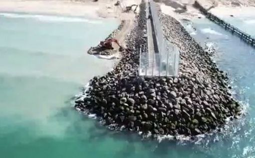 Видео: морской барьер на границе с Газой