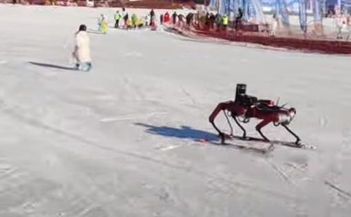 В Китае разработали робота-лыжника