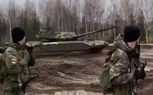 На полигоне в Казани заметили новейший танк "Армата" Т-14