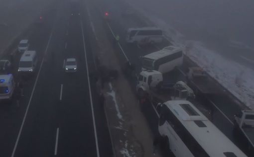 В Турции произошло масштабное ДТП из-за густого тумана