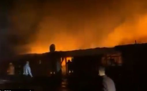 Видео: ночью полыхал рынок в Шхеме