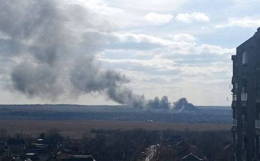 В оккупированном Енакиево упал "неизвестный" военный самолет