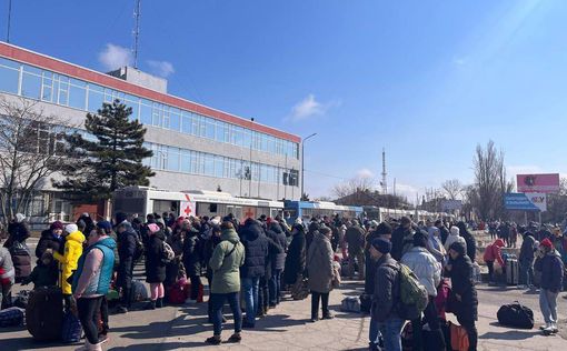 В Бердянск прибыла эвакуационная колонна автобусов