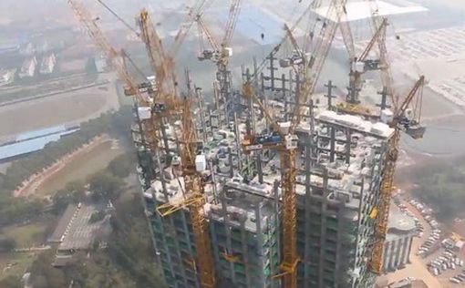 В Китае 57-этажный дом построили за 19 дней