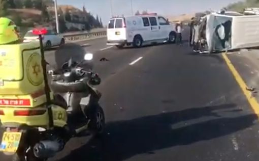 Серьезная авария у развязки Бен-Шемен - видео