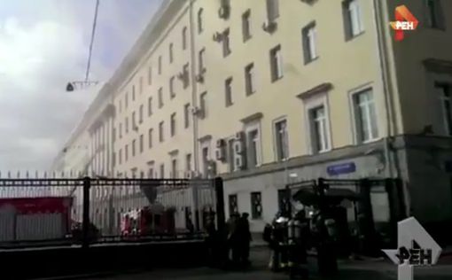В Москве горит здание Минобороны