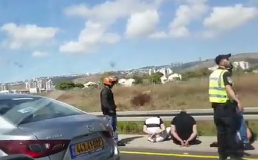 Видео: на шоссе арестован подозреваемый в терроризме