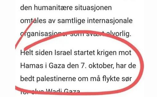Самая популярная газета Норвегии: Израиль начал войну 7 октября