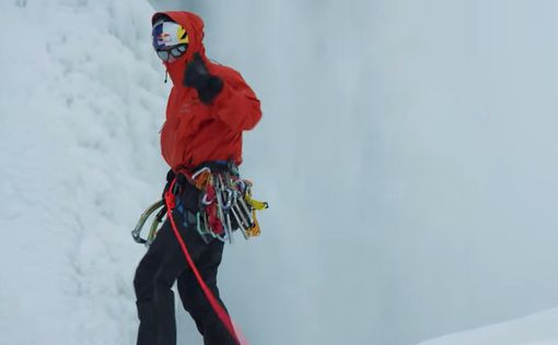 Канадец впервые в истории покорил замерзшую Ниагару
